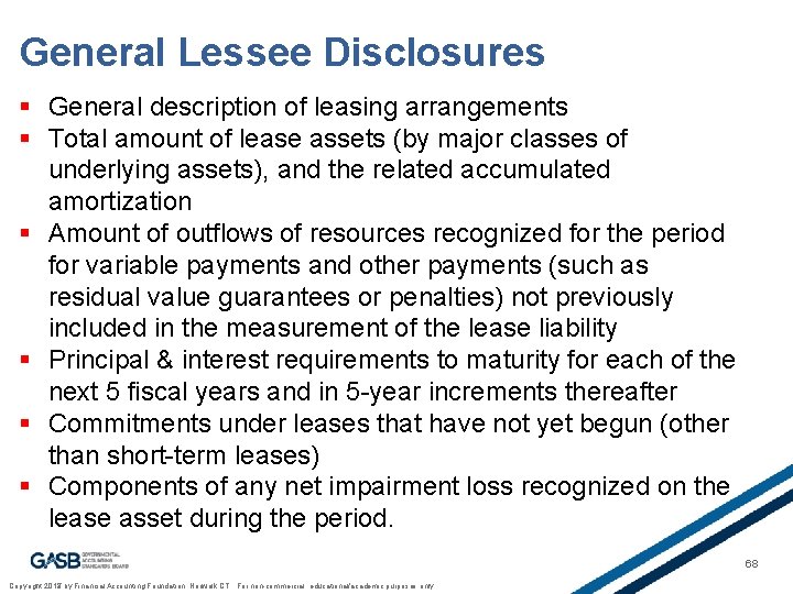 General Lessee Disclosures § General description of leasing arrangements § Total amount of lease