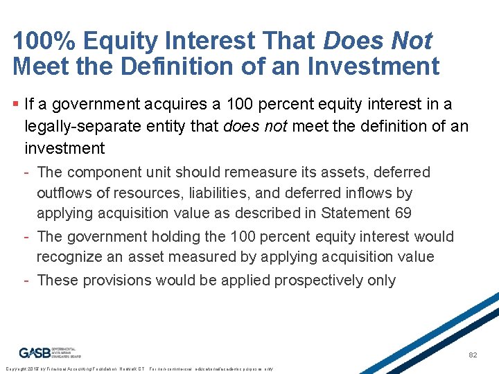 100% Equity Interest That Does Not Meet the Definition of an Investment § If