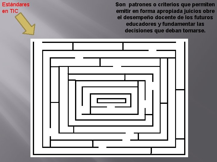 Estándares en TIC Son patrones o criterios que permiten emitir en forma apropiada juicios