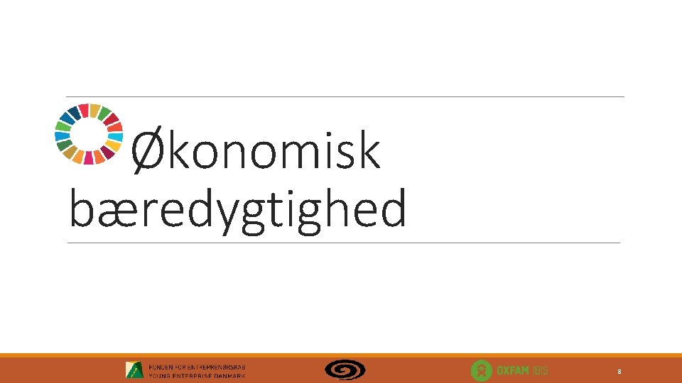 Økonomisk bæredygtighed 8 