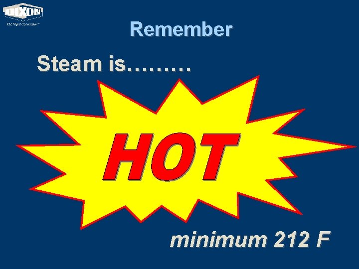 Remember Steam is……… minimum 212 F 