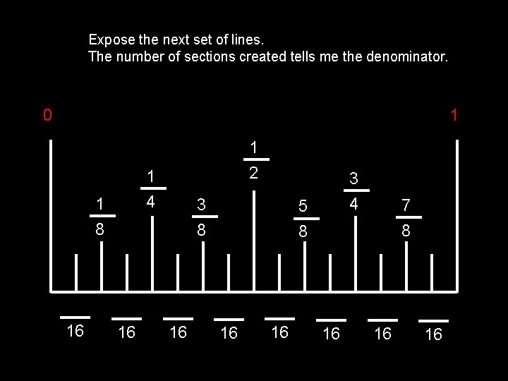 Expose the next set of lines. The number of sections created tells me the