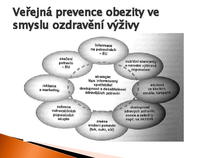 Veřejná prevence obezity ve smyslu ozdravění výživy 