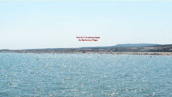 Vue de l’immense plage de Narbonne-Plage 