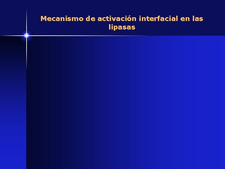 Mecanismo de activación interfacial en las lipasas 