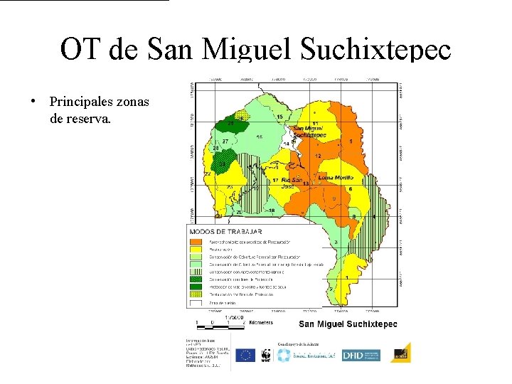 OT de San Miguel Suchixtepec • Principales zonas de reserva. 
