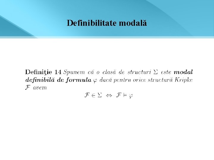 Definibilitate modală 