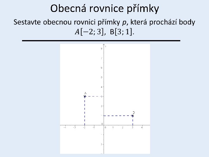 Obecná rovnice přímky • 