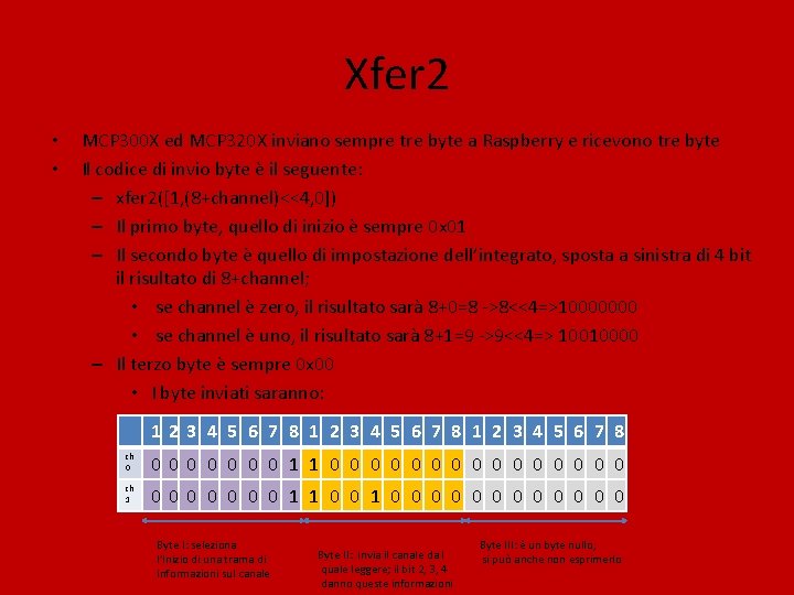 Xfer 2 • • MCP 300 X ed MCP 320 X inviano sempre tre