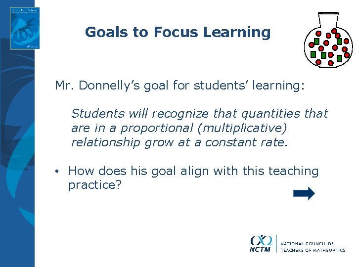Goals to Focus Learning Mr. Donnelly’s goal for students’ learning: Students will recognize that