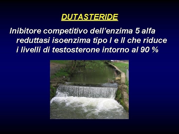 DUTASTERIDE Inibitore competitivo dell’enzima 5 alfa reduttasi isoenzima tipo I e II che riduce