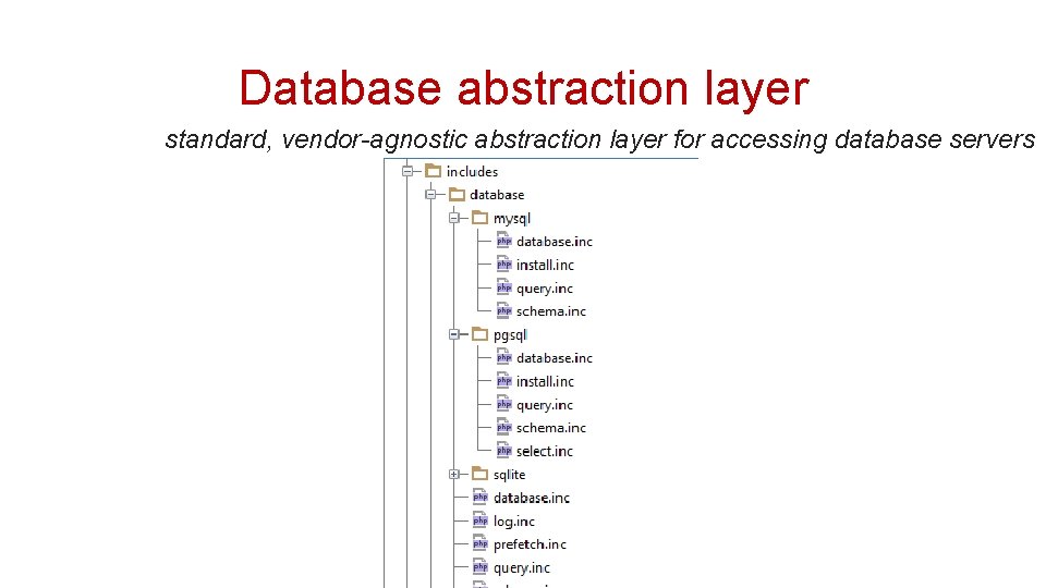 Database abstraction layer standard, vendor-agnostic abstraction layer for accessing database servers 