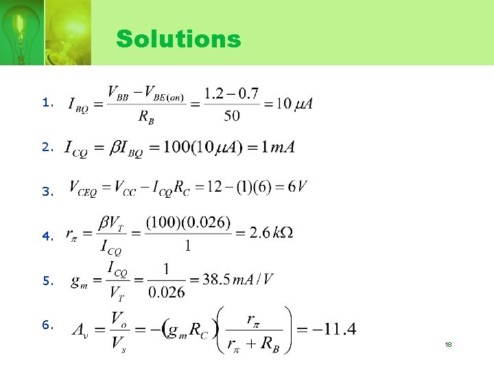 Solutions 1. 2. 3. 4. 5. 6. 18 