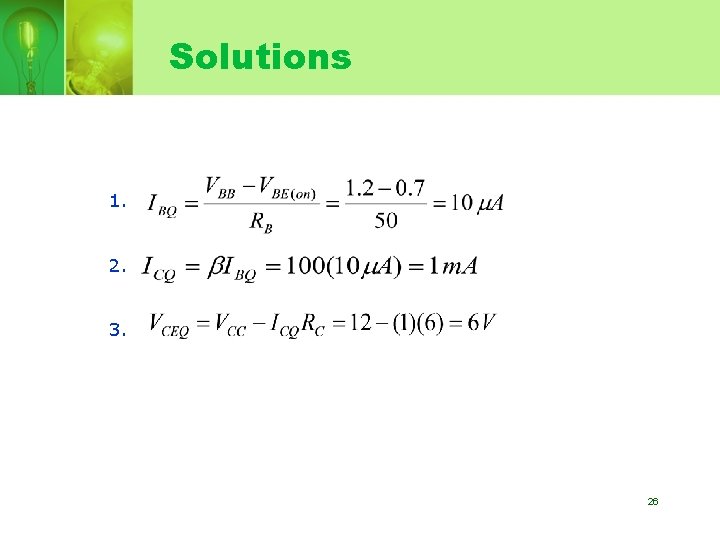 Solutions 1. 2. 3. 26 