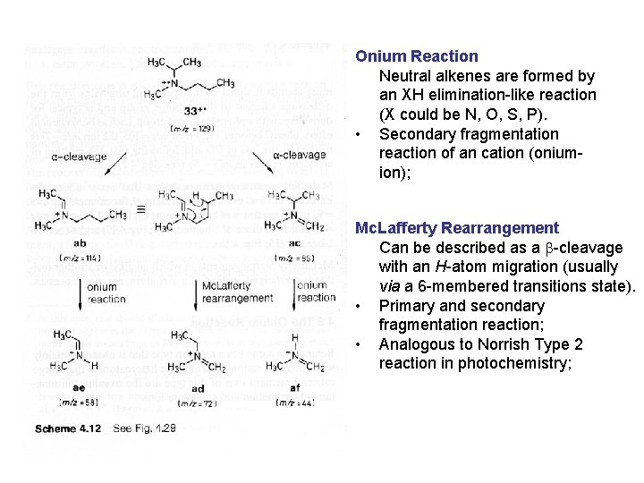 Onium Reaction Neutral alkenes are formed by an XH elimination-like reaction (X could be