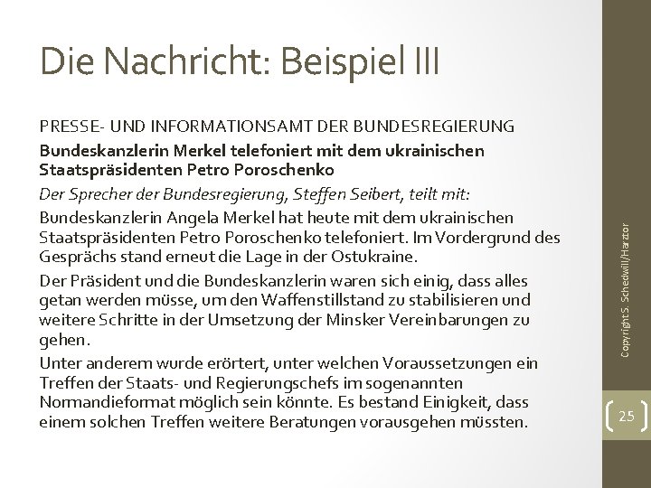 PRESSE- UND INFORMATIONSAMT DER BUNDESREGIERUNG Bundeskanzlerin Merkel telefoniert mit dem ukrainischen Staatspräsidenten Petro Poroschenko