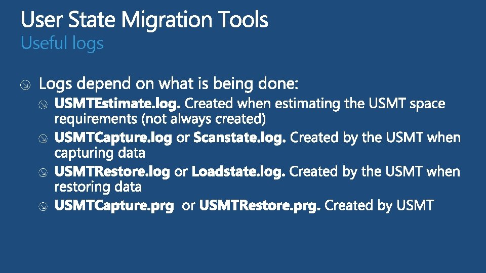 Useful logs  Useful logs