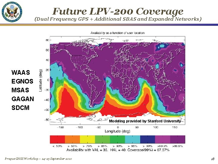 Future LPV-200 Coverage (Dual Frequency GPS + Additional SBAS and Expanded Networks) WAAS EGNOS