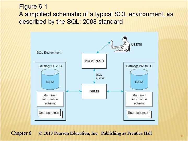 Figure 6 -1 A simplified schematic of a typical SQL environment, as described by