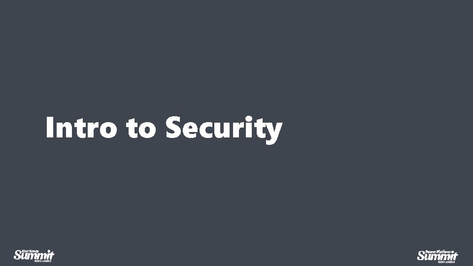 Intro to Security 