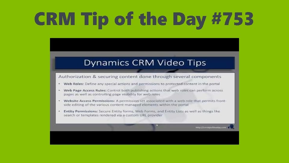 CRM Tip of the Day #753 