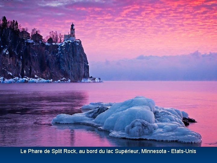 Le Phare de Split Rock, au bord du lac Supérieur, Minnesota - Etats-Unis 