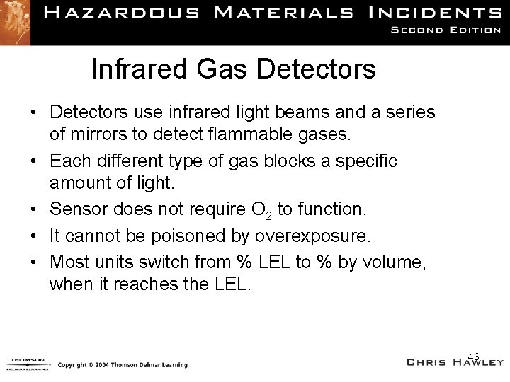 Infrared Gas Detectors • Detectors use infrared light beams and a series of mirrors