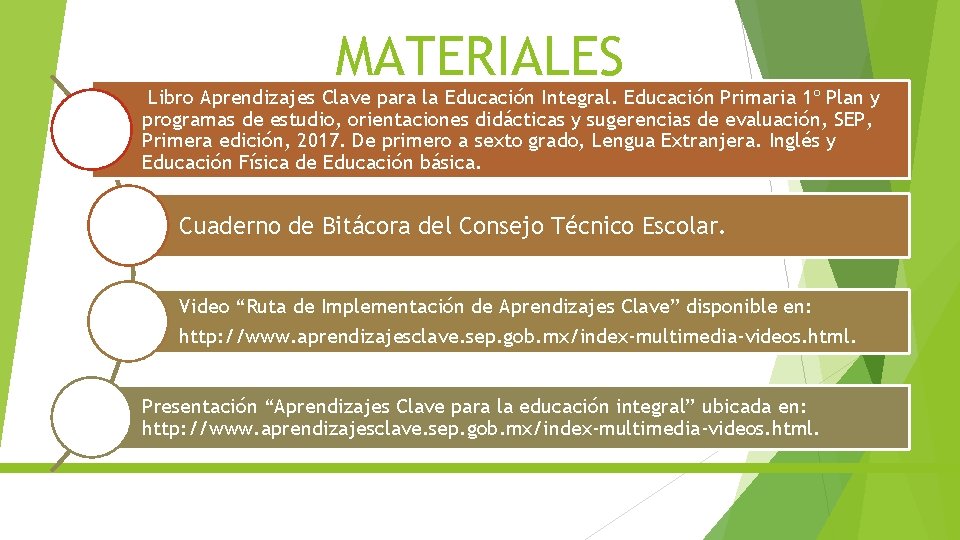 MATERIALES Libro Aprendizajes Clave para la Educación Integral. Educación Primaria 1º Plan y programas