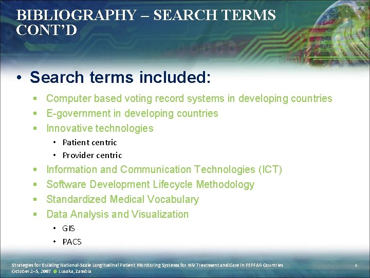 BIBLIOGRAPHY – SEARCH TERMS CONT’D • Search terms included: § Computer based voting record