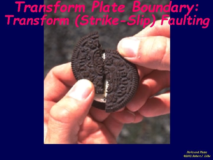 Transform Plate Boundary: Transform (Strike-Slip) Faulting Parks and Plates © 2002 Robert J. Lillie