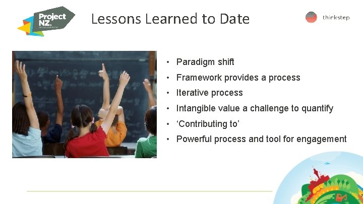 Lessons Learned to Date • Paradigm shift • Framework provides a process • Iterative