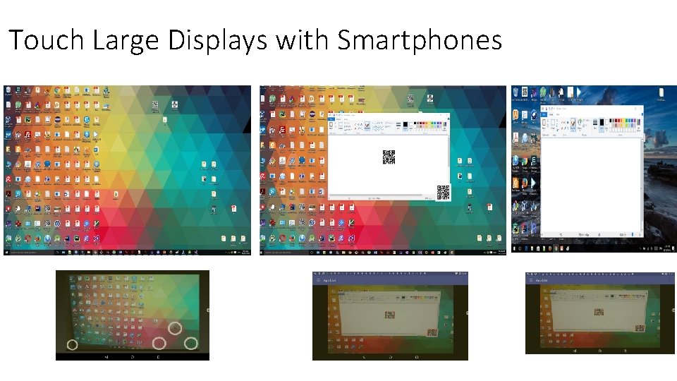 Touch Large Displays with Smartphones 