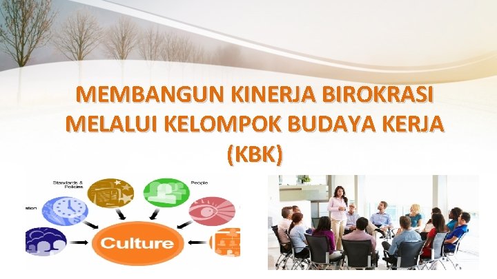 MEMBANGUN KINERJA BIROKRASI MELALUI KELOMPOK BUDAYA KERJA (KBK) 