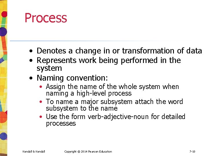 Process • Denotes a change in or transformation of data • Represents work being Process • Denotes a change in or transformation of data • Represents work being