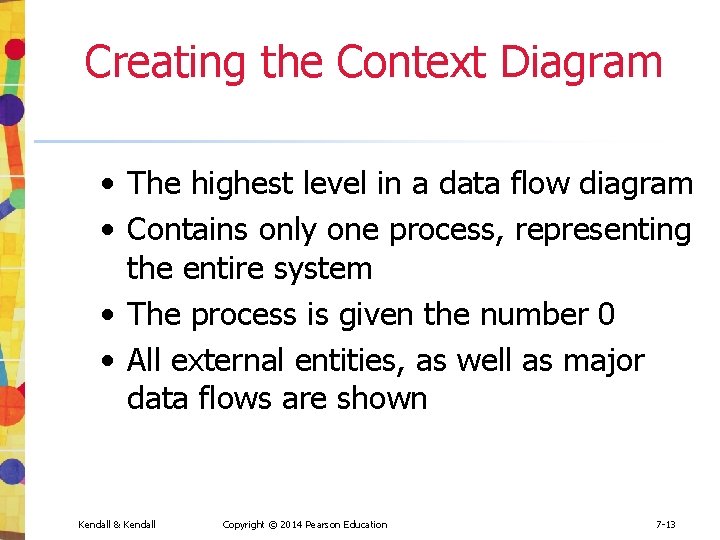 Creating the Context Diagram • The highest level in a data flow diagram • Creating the Context Diagram • The highest level in a data flow diagram •