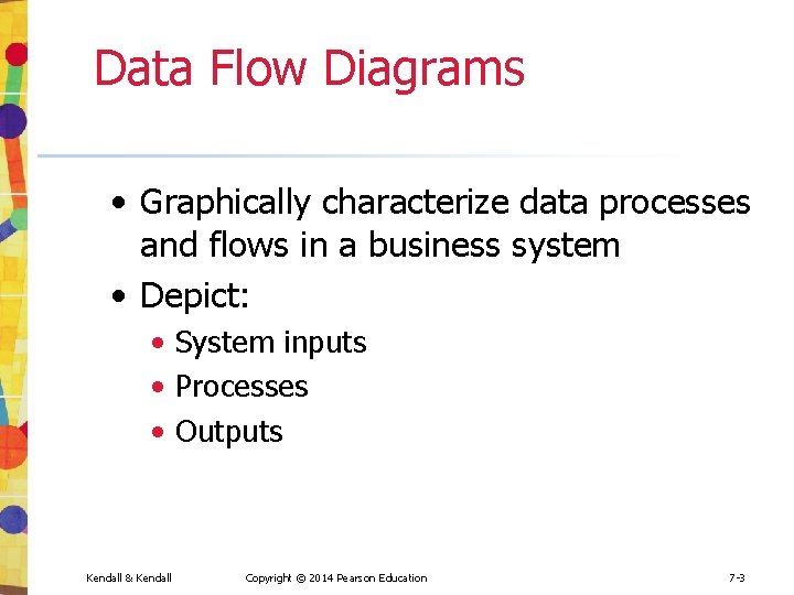 Data Flow Diagrams • Graphically characterize data processes and flows in a business system Data Flow Diagrams • Graphically characterize data processes and flows in a business system