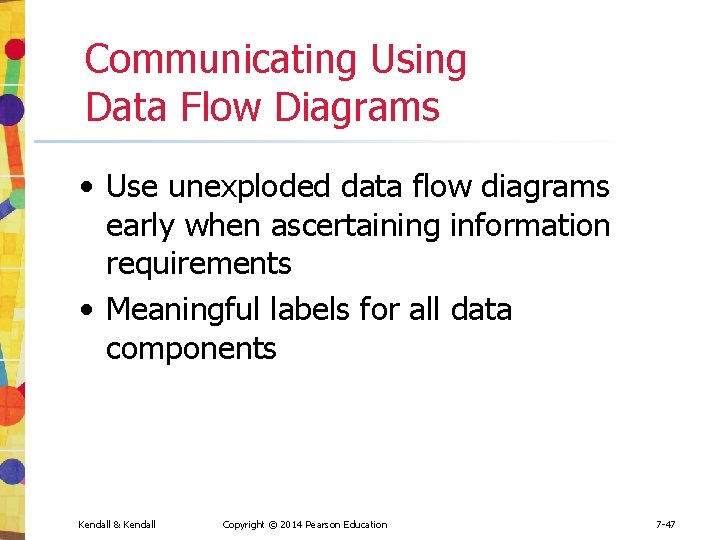 Communicating Using Data Flow Diagrams • Use unexploded data flow diagrams early when ascertaining Communicating Using Data Flow Diagrams • Use unexploded data flow diagrams early when ascertaining