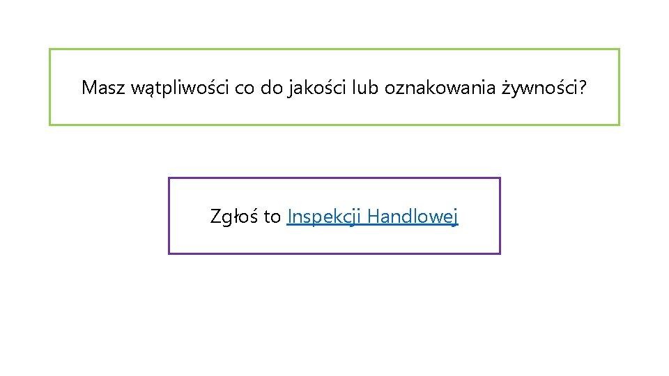 Masz wątpliwości co do jakości lub oznakowania żywności? Zgłoś to Inspekcji Handlowej 