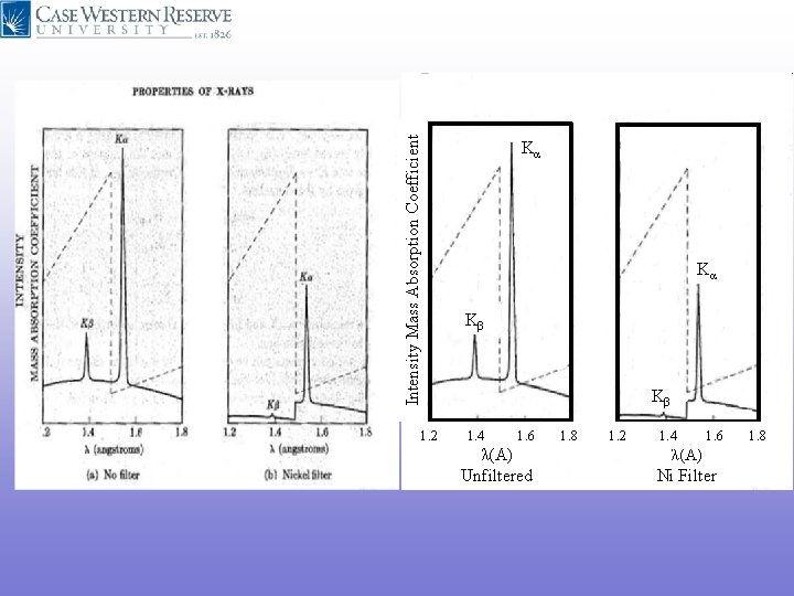 Intensity Mass Absorption Coefficient 1. 2 Kα Kα Kβ Kβ 1. 4 1. 6 Intensity Mass Absorption Coefficient 1. 2 Kα Kα Kβ Kβ 1. 4 1. 6