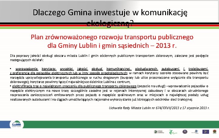 Dlaczego Gmina inwestuje w komunikację ekologiczną? Plan zrównoważonego rozwoju transportu publicznego dla Gminy Lublin