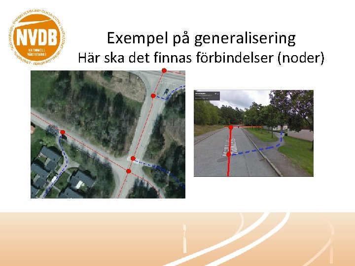 Exempel på generalisering Här ska det finnas förbindelser (noder) 