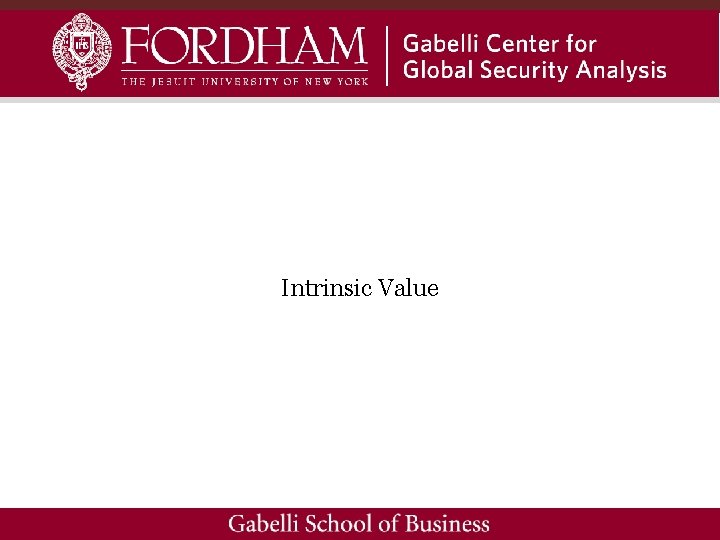 Intrinsic Value 