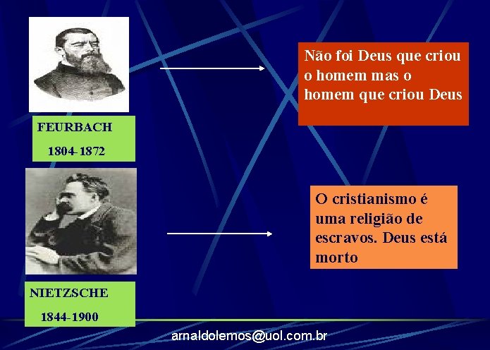 Não foi Deus que criou o homem mas o homem que criou Deus FEURBACH