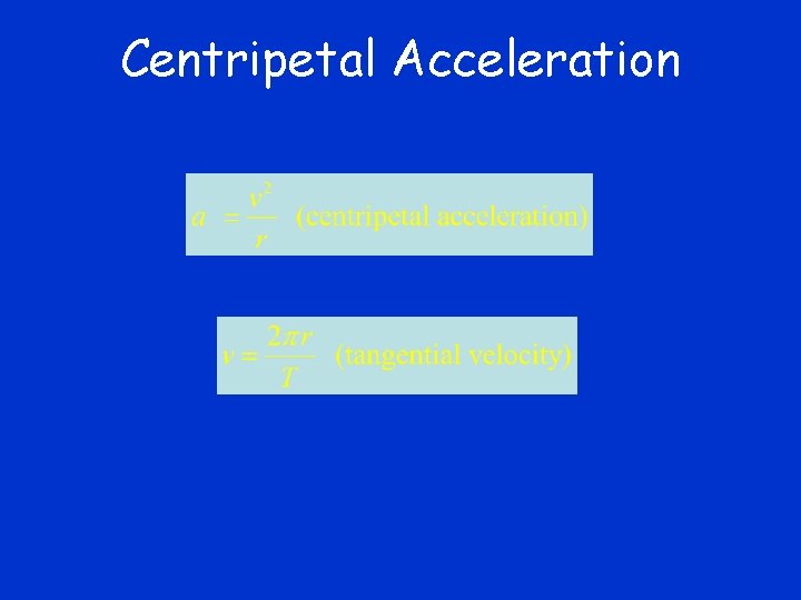 Centripetal Acceleration 