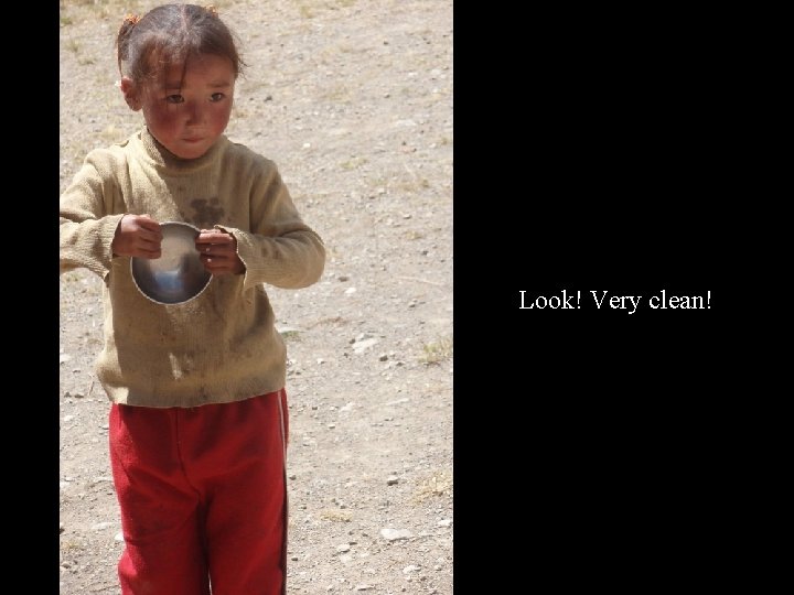 Look! Very clean! 