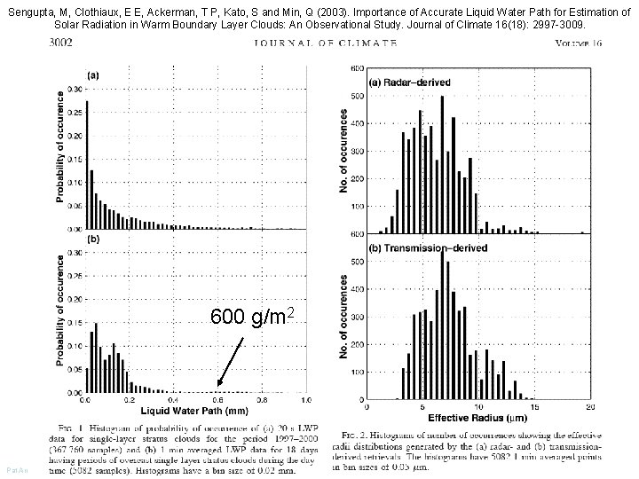 Sengupta, M, Clothiaux, E E, Ackerman, T P, Kato, S and Min, Q (2003).