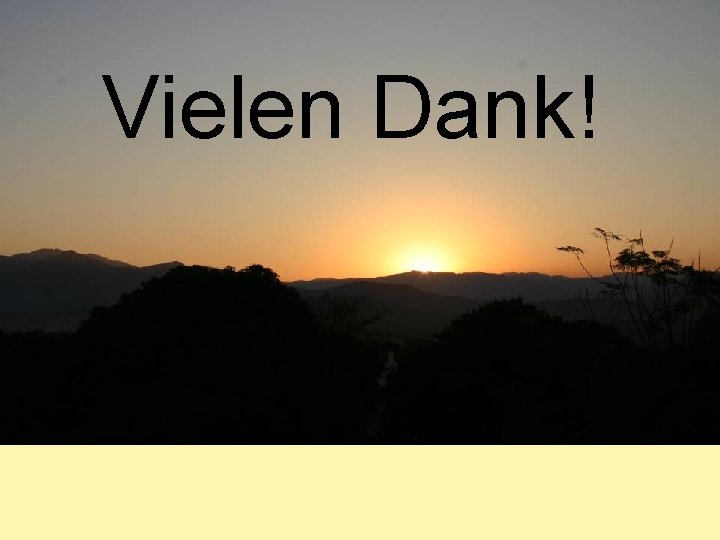 Vielen Dank! 