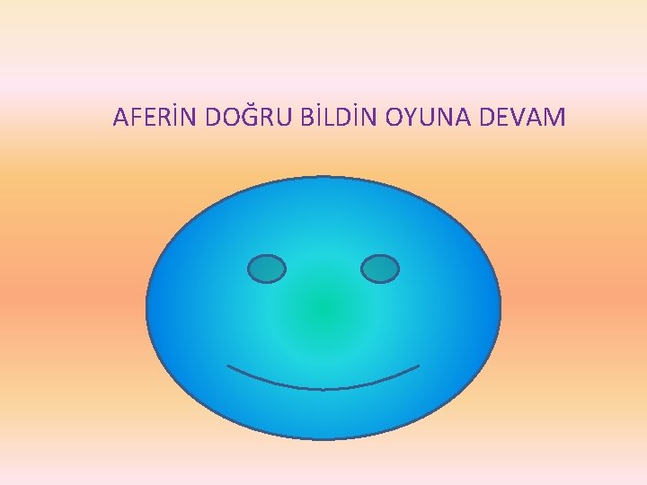 AFERİN DOĞRU BİLDİN OYUNA DEVAM 