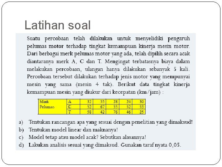 Latihan soal 