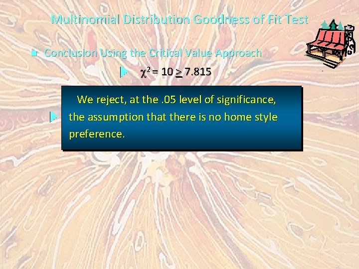 Multinomial Distribution Goodness of Fit Test n Conclusion Using the Critical Value Approach 2